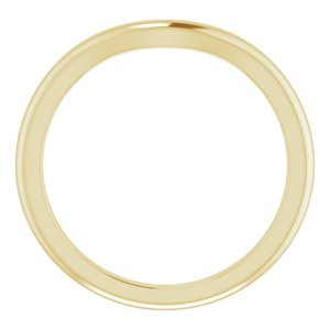 18K Yellow Band for 8.2 mm Round Ring Ethereal Legacy Boutiques