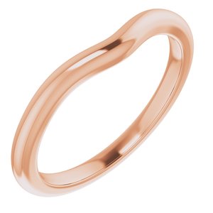 14K Rose Band for 6.5 mm Round Ring Ethereal Legacy Boutiques