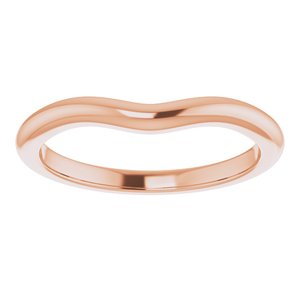 10K Rose Band for 7 mm Round Ring Ethereal Legacy Boutiques