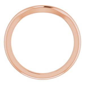 18K Rose Band for 11 mm Round Ring Ethereal Legacy Boutiques