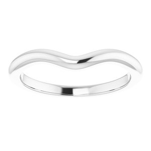 10K White Band for 8x6 mm Oval Ring Ethereal Legacy Boutiques