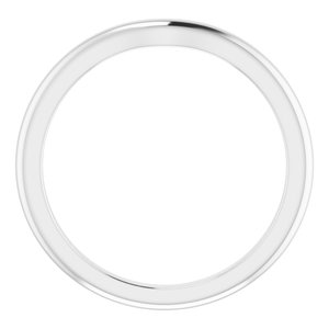10K White Band for 4.8 mm Round Ring Ethereal Legacy Boutiques