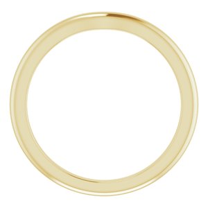 14K Yellow Band for 4.8 mm Round Ring Ethereal Legacy Boutiques
