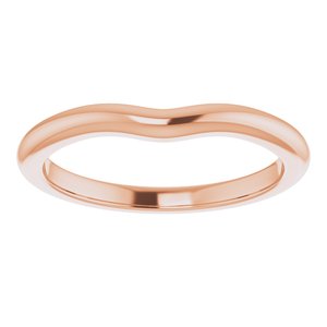 18K Rose Band for 5.5 mm Round Ring Ethereal Legacy Boutiques