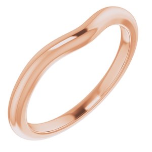 14K Rose Band for 7 mm Round Ring Ethereal Legacy Boutiques