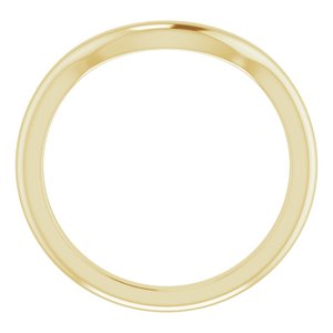 18K Yellow Band for 12 mm Round Ring Ethereal Legacy Boutiques