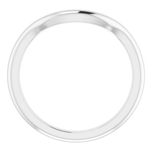 Platinum Band for 12 mm Round Ring Ethereal Legacy Boutiques