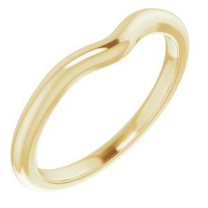 18K Yellow Band for 6x4 mm Oval Ring Ethereal Legacy Boutiques