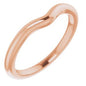 14K Rose Band for 6x4 mm Oval Ring Ethereal Legacy Boutiques