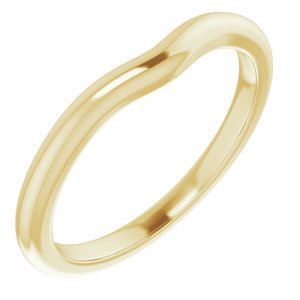 14K Yellow Band for 5.5 mm Round Ring Ethereal Legacy Boutiques