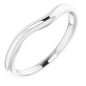 14K White Band for 7.4 mm Round Ring Ethereal Legacy Boutiques