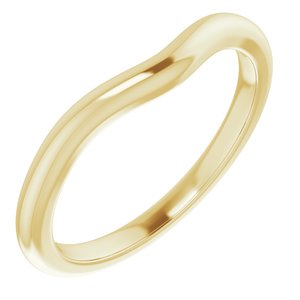14K Yellow Band for 7.4 mm Round Ring Ethereal Legacy Boutiques