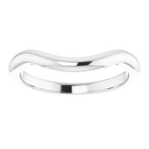 10K White Band for 12 mm Round Ring Ethereal Legacy Boutiques