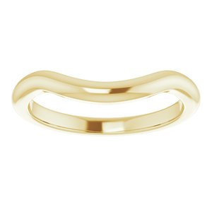 18K Yellow Band for 12 mm Round Ring Ethereal Legacy Boutiques