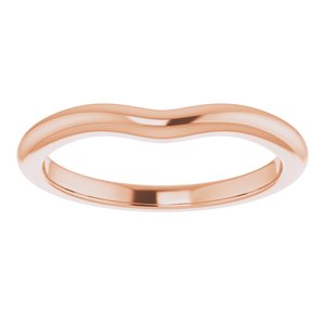 10K Rose Band for 6 mm Round Ring Ethereal Legacy Boutiques