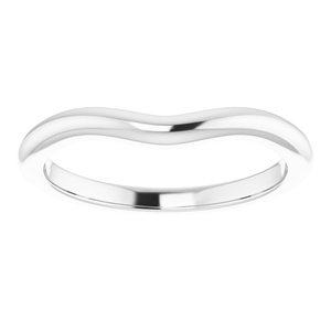 10K White Band for 7.4 mm Round Ring Ethereal Legacy Boutiques