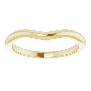 18K Yellow Band for 7.4 mm Round Ring Ethereal Legacy Boutiques