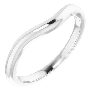 10K White Band for 9 mm Round Ring Ethereal Legacy Boutiques