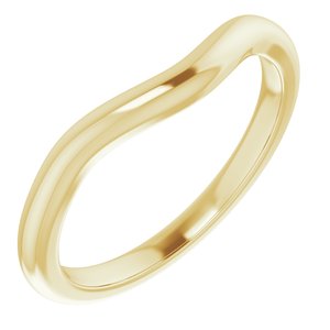 14K Yellow Band for 9 mm Round Ring Ethereal Legacy Boutiques