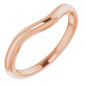 14K Rose Band for 9 mm Round Ring Ethereal Legacy Boutiques