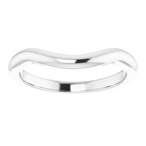 14K X1 White Band for 11 mm Round Ring Ethereal Legacy Boutiques