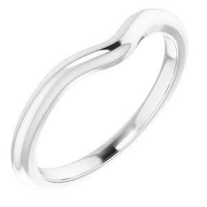 14K White Band for 7x5 mm Oval Ring Ethereal Legacy Boutiques