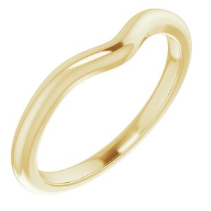 14K Yellow Band for 7x5 mm Oval Ring Ethereal Legacy Boutiques