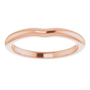18K Rose Band for 4.1 mm Round Ring Ethereal Legacy Boutiques