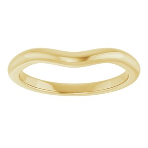 14K Yellow Band for 8 mm Round Ring Ethereal Legacy Boutiques