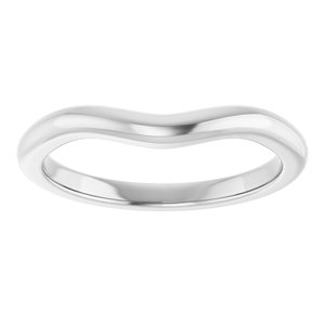 14K White Band for 8 mm Round Ring Ethereal Legacy Boutiques