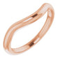 10K Rose Band for 12 mm Round Ring Ethereal Legacy Boutiques