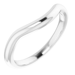 14K White Band for 12 mm Round Ring Ethereal Legacy Boutiques