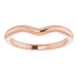 18K Rose Band for 7x5 mm Oval Ring Ethereal Legacy Boutiques
