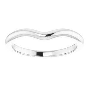 14K X1 White Band for 7x5 mm Oval Ring Ethereal Legacy Boutiques