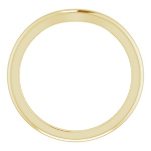 18K Yellow Band for 7 mm Round Ring Ethereal Legacy Boutiques
