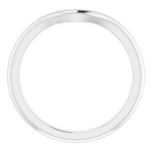 10K White Band for 8x6 mm Oval Ring Ethereal Legacy Boutiques