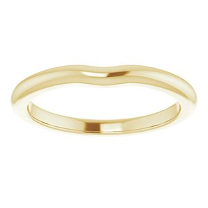 14K Yellow Band for 4.4 mm Round Ring Ethereal Legacy Boutiques