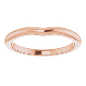 18K Rose Band for 4.4 mm Round Ring Ethereal Legacy Boutiques