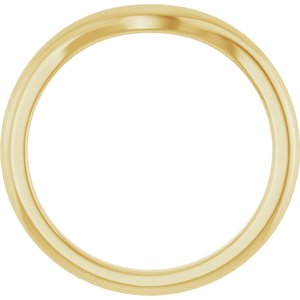 10K Yellow Band for 8 mm Round Ring Ethereal Legacy Boutiques