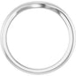 18K White Band for 8 mm Round Ring Ethereal Legacy Boutiques