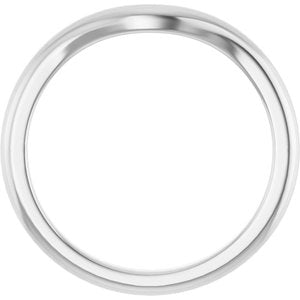 10K White Band for 8 mm Round Ring Ethereal Legacy Boutiques