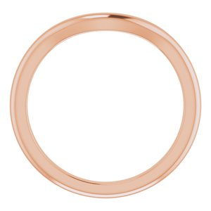 14K Rose Band for 9.4 mm Round Ring Ethereal Legacy Boutiques