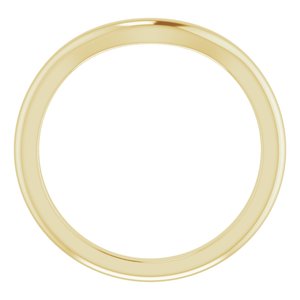 14K Yellow Band for 9.4 mm Round Ring Ethereal Legacy Boutiques