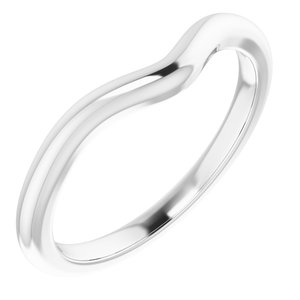 10K White Band for 8x6 mm Oval Ring Ethereal Legacy Boutiques