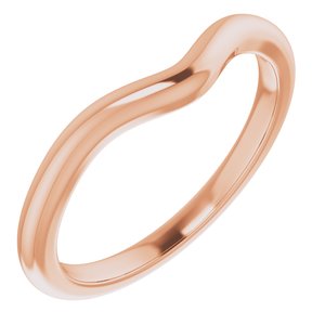 10K Rose Band for 8x6 mm Oval Ring Ethereal Legacy Boutiques