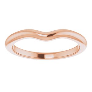 10K Rose Band for 6x4 mm Oval Ring Ethereal Legacy Boutiques