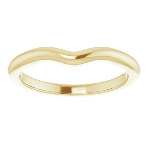 14K Yellow Band for 6x4 mm Oval Ring Ethereal Legacy Boutiques