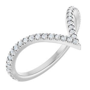 Platinum 1/5 CTW Natural Diamond French-Set Contour Band Ethereal Legacy Boutiques