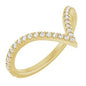 14K Yellow 1/5 CTW Natural Diamond French-Set Contour Band Ethereal Legacy Boutiques