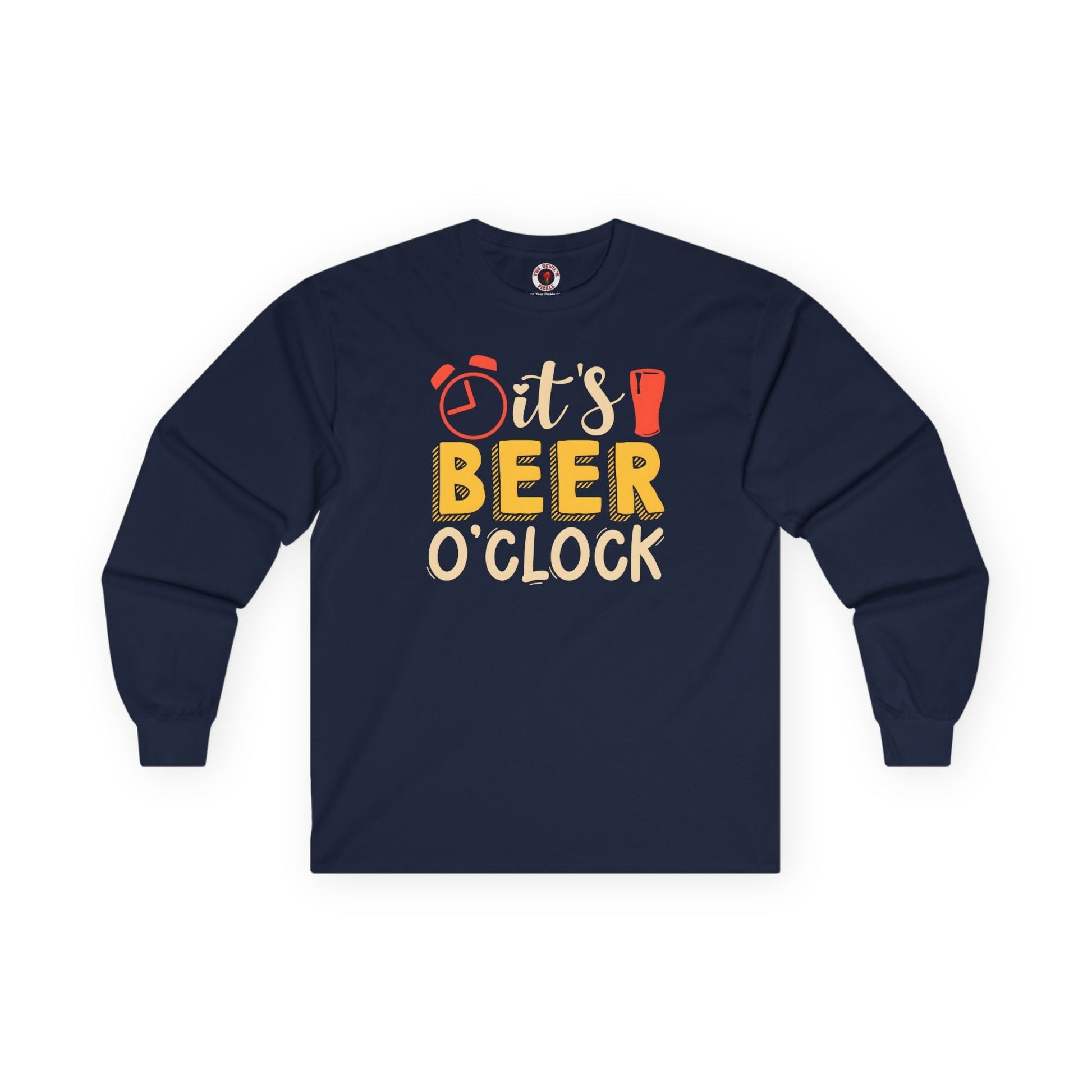 It's Beer O'clock Long Sleeve Tee The Devil's Pickle